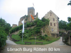 Lörrach Burg Rötteln 80 km