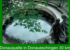 Donauquelle in Donaueschingen 30 km